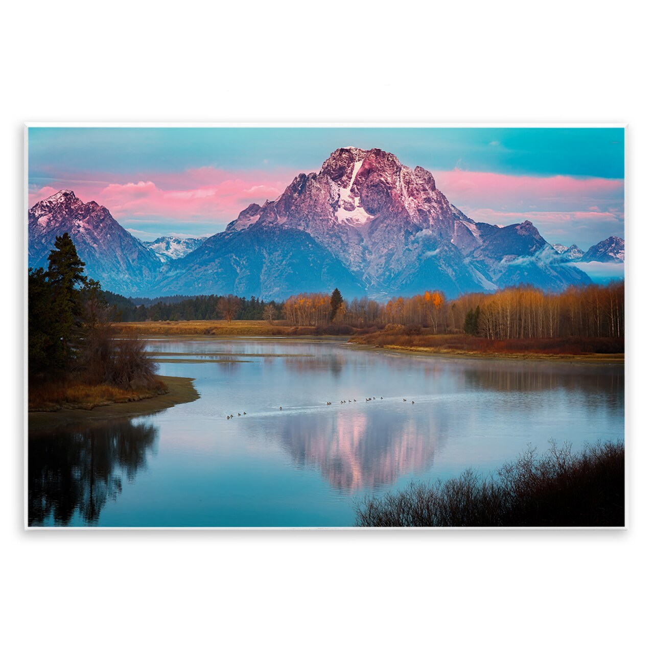 Stupell Industries Vast Mountain Lake Photography Wall Plaque Art Design by Rick Berk